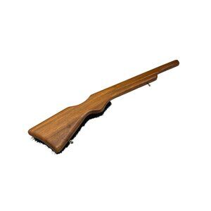 Vintage Wooden Garment Brush Rifle Shaped West German 14" Hunting Gift